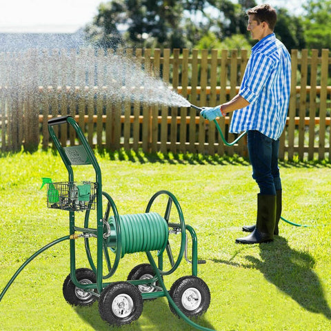New 300 FT Portable Hose Reel Cart – Heavy Duty Garden Water Hose Storage & Transport TC4719 - with | Sold by Uncle Wiener's Wholesale