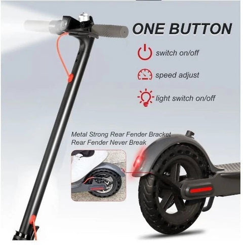 New 350W Electric Scooter – 30KM Range, LCD Display, App Control, Foldable Design, 30kmh 3848581 - with | Sold by Uncle Wiener's Wholesale