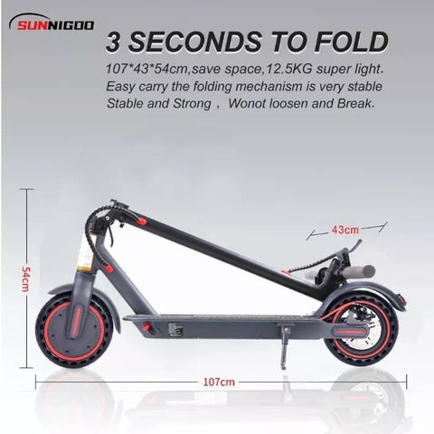 New 350W Electric Scooter – 30KM Range, LCD Display, App Control, Foldable Design, 30kmh 3848581 - with | Sold by Uncle Wiener's Wholesale