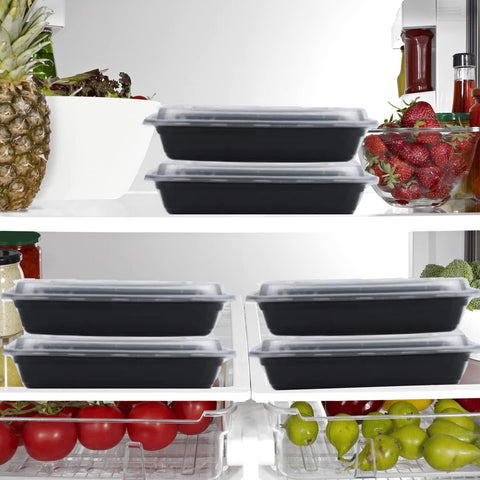15-Pack 38oz Meal Prep Containers with Lids – Reusable BPA-Free Bento Boxes for Microwave, Freezer, and Dishwasher Use
