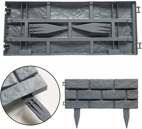 Flexible Brick Garden Edging – 4 Piece Set Installed
Interlocking Stone-Style Lawn Border – Close-Up View
Garden Landscape Fence Panels – Curved and Straight Setup
Plastic Garden Edging Panels – Brick Design in Flower Beds
Outdoor Edging Fence – Tool-Free Installation Pieces