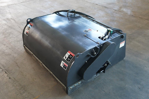 Front View of Hydraulic Pickup Box Broom Sweeper for Skid Steers
Mini Skid Steer Broom with High-Capacity Debris Bin – 44 Inch
Replaceable Brush Bristles on Hydraulic Sweeper Attachment
Angled View of MSBB1120 Mounted on Mini Skid Steer
Industrial Cleanup Tool – Skid Steer Pickup Broom with Collector