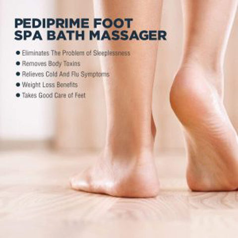 New 5 - in - 1 Foot Spa and Bath Massager with Heat – Stress Relief, Bubbles, Vibration, and Massage Rollers | Model 1224FS - with | Sold by Uncle Wiener's Wholesale