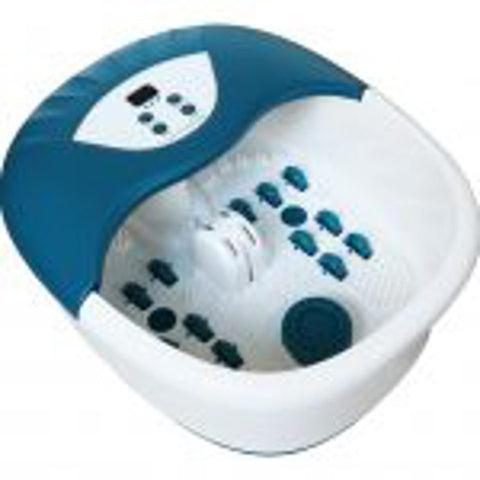 New 5 - in - 1 Foot Spa and Bath Massager with Heat – Stress Relief, Bubbles, Vibration, and Massage Rollers | Model 1224FS - with | Sold by Uncle Wiener's Wholesale