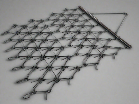 5 x 8 Foot ATV Drag Harrow DH155 – Tow-Behind Driveway and Field Rake for UTV or Tractor with Spike and Leveling Drag Mat