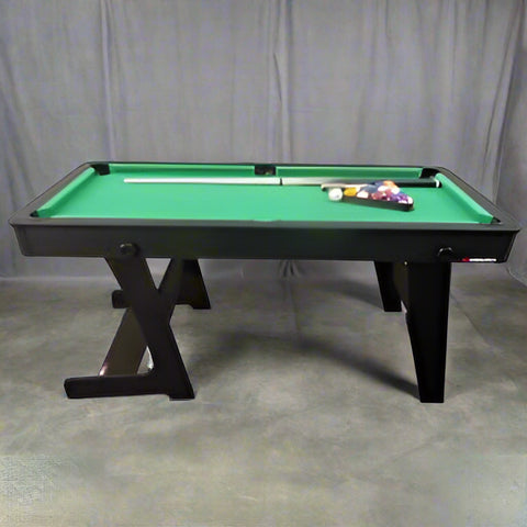 New 6 Ft Folding Pool Table with Accessories – Portable & Easy Setup Billiards Table 72FPT - with | Sold by Uncle Wiener's Wholesale