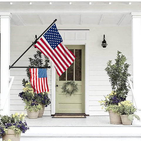 “6 FT stainless steel flag pole with wall mount bracket”
“Complete outdoor flag mounting kit with clips and carabiners”
“Durable flagpole kit with adjustable bracket and hardware”