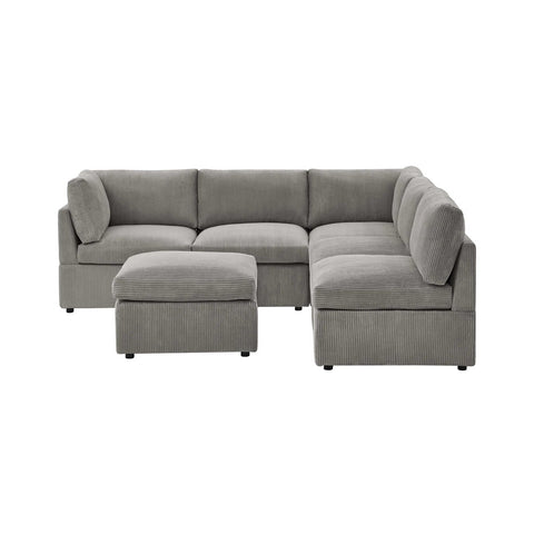 6-Piece Corduroy Sectional Sofa in Dark Gray – Front View
Modular Living Room Sofa Set with Plush Ribbed Upholstery
Light Gray Corduroy Sectional Sofa – Modern Design
Configurable Corduroy Sectional Couch – 6 Pieces
Contemporary Plush Sofa with Deep Seating for Living Room