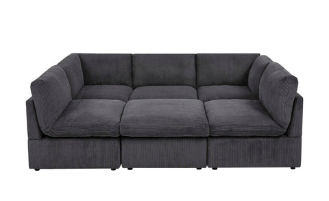 6-Piece Corduroy Sectional Sofa in Dark Gray – Front View
Modular Living Room Sofa Set with Plush Ribbed Upholstery
Light Gray Corduroy Sectional Sofa – Modern Design
Configurable Corduroy Sectional Couch – 6 Pieces
Contemporary Plush Sofa with Deep Seating for Living Room