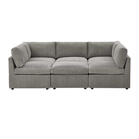 6-Piece Corduroy Sectional Sofa in Dark Gray – Front View
Modular Living Room Sofa Set with Plush Ribbed Upholstery
Light Gray Corduroy Sectional Sofa – Modern Design
Configurable Corduroy Sectional Couch – 6 Pieces
Contemporary Plush Sofa with Deep Seating for Living Room