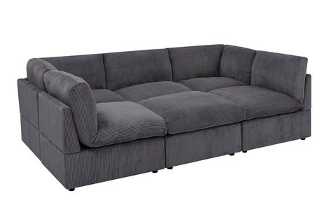 6-Piece Corduroy Sectional Sofa in Dark Gray – Front View
Modular Living Room Sofa Set with Plush Ribbed Upholstery
Light Gray Corduroy Sectional Sofa – Modern Design
Configurable Corduroy Sectional Couch – 6 Pieces
Contemporary Plush Sofa with Deep Seating for Living Room