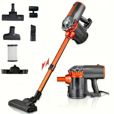 600W Compact Vacuum Cleaner with HEPA Filter – Full View
Bagless Multi-Surface Vacuum for Carpets, Rugs & Hard Floors
Lightweight Vacuum Cleaner with Attachments
Dust Container and HEPA Filter Components
Vacuum Packaging and Accessories Overview
Easy-to-Store Compact Vacuum for Small Spaces
High Suction Cyclonic HEPA Vacuum Close-Up