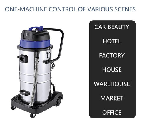 New 60L Wet & Dry Vacuum Cleaner – Heavy Duty Stainless Steel Shop Vac for Industrial & Commercial Use V5060L - with | Sold by Uncle Wiener's Wholesale