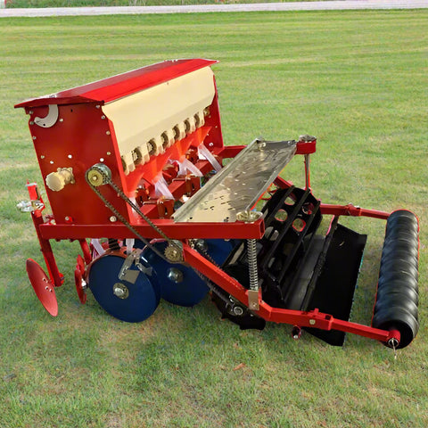 8FT 3-point hitch grain and fertilizer seeder for tractors
Red tractor seeding attachment with fertilizer rows
Heavy-duty farm planter attachment – 8 FT and 4 FT seeder