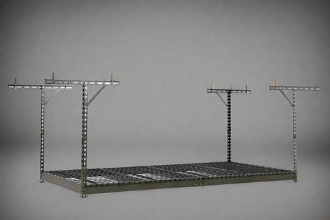 "8 FT x 4 FT Adjustable Ceiling Storage Rack for Garage Organization"
"Heavy-Duty Ceiling Mounted Storage Rack CSR48G"
"Garage Overhead Storage Rack with Adjustable Height"