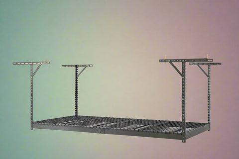 "8 FT x 4 FT Adjustable Ceiling Storage Rack for Garage Organization"
"Heavy-Duty Ceiling Mounted Storage Rack CSR48G"
"Garage Overhead Storage Rack with Adjustable Height"