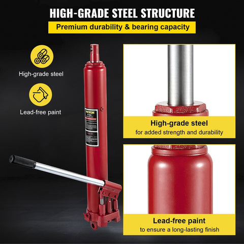 8-Ton Long Ram Hydraulic Jack β Full Side View in Red
Hydraulic Long Ram Jack β Pump Handle and Cylinder Detail
Heavy-Duty 8 Ton Jack β Top Cap and Piston Close-Up
Red Steel Long Ram Jack β Mounted on Engine Hoist Setup
Shop Crane Hydraulic Jack β Long Stroke Adjustment View