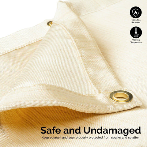 New 8x8 FT Welding Blanket – Flame Retardant Fiberglass Safety Shield S1167 - with | Sold by Uncle Wiener's Wholesale