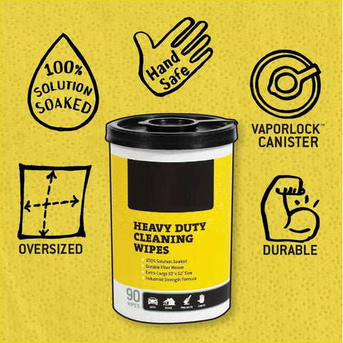 NEW 90 PCS HEAVY DUTY MULTI SURFACE CLEANING WIPES - with Single Tub | Sold by Uncle Wiener's Wholesale