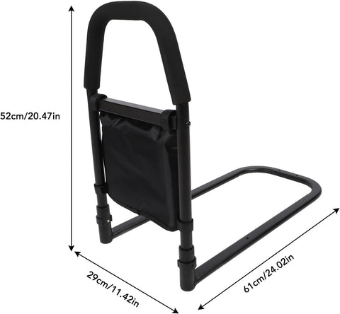 Bed Assist Rail Full Product View with Grip
Medical Bed Safety Bar – Side Angle
Adjustable Bed Rail with Stability Base
Bed Assist Rail Installed – Lifestyle Photo