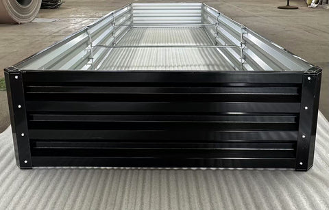 Modern Black Steel Raised Garden Bed for Vegetables and Flowers
Durable Rectangle Outdoor Planter with Rust-Resistant Coating
Heavy-Duty Black Steel Garden Bed for Backyard Growing