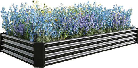 Modern Black Steel Raised Garden Bed for Vegetables and Flowers
Durable Rectangle Outdoor Planter with Rust-Resistant Coating
Heavy-Duty Black Steel Garden Bed for Backyard Growing