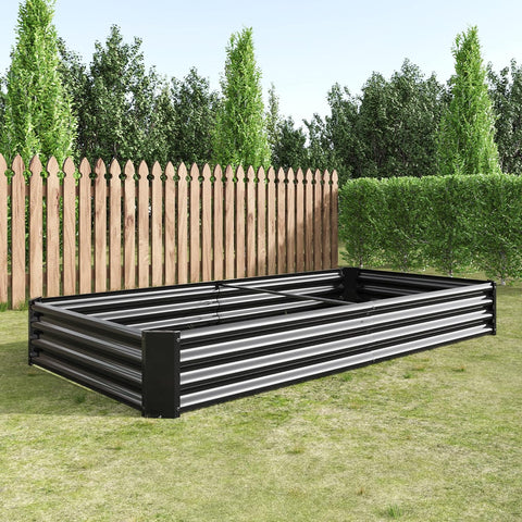 Modern Black Steel Raised Garden Bed for Vegetables and Flowers
Durable Rectangle Outdoor Planter with Rust-Resistant Coating
Heavy-Duty Black Steel Garden Bed for Backyard Growing