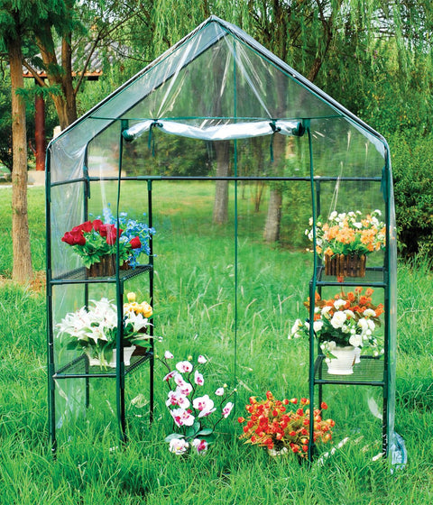 New Clear Walk - In Greenhouse Garden – Durable, Spacious & Easy to Use AMGH221 - with | Sold by Uncle Wiener's Wholesale