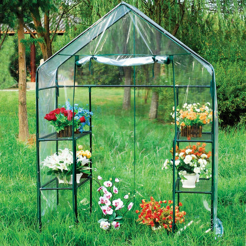 New Clear Walk - In Greenhouse Garden – Durable, Spacious & Easy to Use AMGH221 - with | Sold by Uncle Wiener's Wholesale