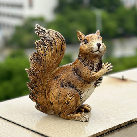 “Realistic squirrel statue for garden decor”
“Lawn ornament of wildlife squirrel in outdoor setting”
“Clever garden squirrel figurine sitting on grass”
“Outdoor backyard squirrel sculpture – brown and natural tone”
“Weatherproof squirrel statue for patio or lawn”