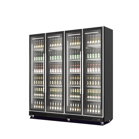 New Commercial Upright Display Cooler – Single to Four Door (14.13 to 56.50 cu ft) - with 56.50 cu ft | Sold by Uncle Wiener's Wholesale