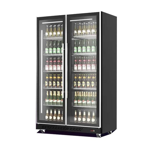 New Commercial Upright Display Cooler – Single to Four Door (14.13 to 56.50 cu ft) - with 28.25 cu ft | Sold by Uncle Wiener's Wholesale