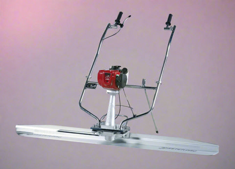 Gas-powered concrete screed machine full view
Concrete floor screed machine with red engine
Lightweight construction screed tool for professional use