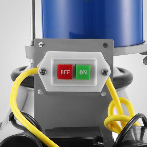 Stainless steel portable cow and goat milking machine with wheels – single and double milker setup