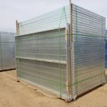 Heavy-Duty Galvanized Steel Fence Panel – Construction Safety Barrier