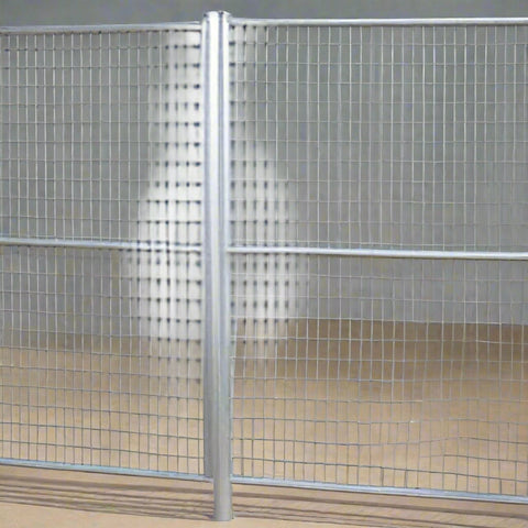 Heavy-Duty Galvanized Steel Fence Panel – Construction Safety Barrier