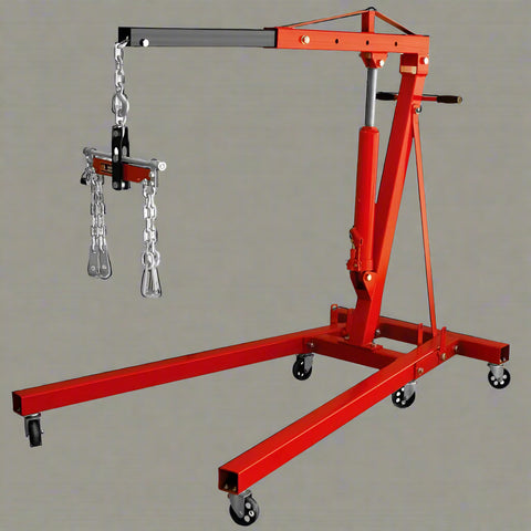 Heavy Duty Engine Hoist Leveler – 1500 LB Capacity Cherry Picker Crane Tool for Garage and Workshop Use