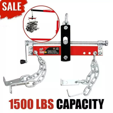 Heavy Duty Engine Hoist Leveler – 1500 LB Capacity Cherry Picker Crane Tool for Garage and Workshop Use