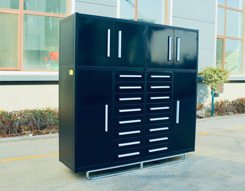 Heavy-Duty 32 Drawer Steel Tool Cabinet
Industrial 16 Drawer Steel Workbench Cabinet
Garage Steel Storage Cabinets for Tools
Red Heavy Duty Steel Tool Workbench
Blue Garage Workshop Storage Cabinets