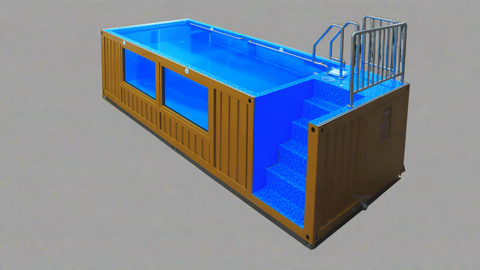 “Modern 20ft sea container pool in backyard with filtration system”
“Indoor 40ft shipping container swimming pool with viewing glass”
“Above-ground modular pool built from repurposed shipping container”