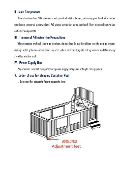 “Modern 20ft sea container pool in backyard with filtration system”
“Indoor 40ft shipping container swimming pool with viewing glass”
“Above-ground modular pool built from repurposed shipping container”