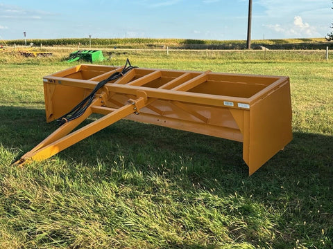 14 FT Industries America Box Blade Scraper – Side Angle
16 FT Heavy-Duty Box Scraper with Hydraulic Tilt – Top View
Box Blade for Tractor with Reinforced Rear Blade
Grading Scraper Attachment – Front Side with Hydraulic Arms