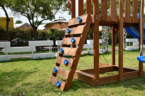 Wooden Backyard Kids Swing Set & Slide – Model C627 Outdoor Play Structure