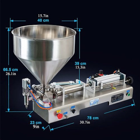 Semi-automatic bottle filling machine for liquids
Dual-nozzle pneumatic filler 100–1000 mL
Liquid filler with foot switch and control panel
Industrial stainless steel liquid bottling equipment