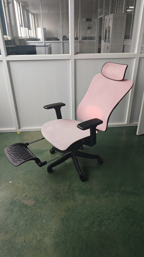 “Ergonomic mesh office gaming chair in black with lumbar support”
“Gray and white lumbar support office chair with wheels”
“Black and pink ergonomic chair with mesh backrest”
“Adjustable office chair for gaming and work with 360 swivel”
“Mesh back and padded seat office chair in black color”