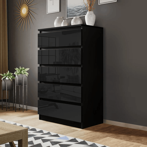 “White high gloss 2-drawer bedroom dresser”
“Black modern drawer chest with glossy finish”
“Modern white storage cabinet in bedroom setting”
“High gloss 8-drawer dresser for large storage”
“Contemporary white and black dressers for bedrooms”