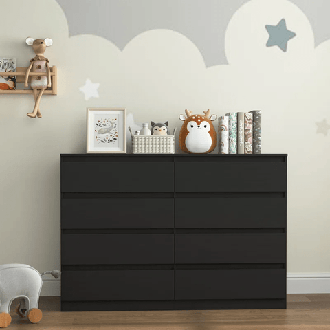 “White high gloss 2-drawer bedroom dresser”
“Black modern drawer chest with glossy finish”
“Modern white storage cabinet in bedroom setting”
“High gloss 8-drawer dresser for large storage”
“Contemporary white and black dressers for bedrooms”