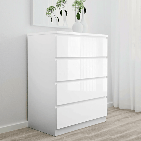 “White high gloss 2-drawer bedroom dresser”
“Black modern drawer chest with glossy finish”
“Modern white storage cabinet in bedroom setting”
“High gloss 8-drawer dresser for large storage”
“Contemporary white and black dressers for bedrooms”