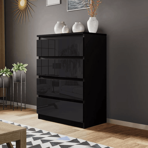 “White high gloss 2-drawer bedroom dresser”
“Black modern drawer chest with glossy finish”
“Modern white storage cabinet in bedroom setting”
“High gloss 8-drawer dresser for large storage”
“Contemporary white and black dressers for bedrooms”