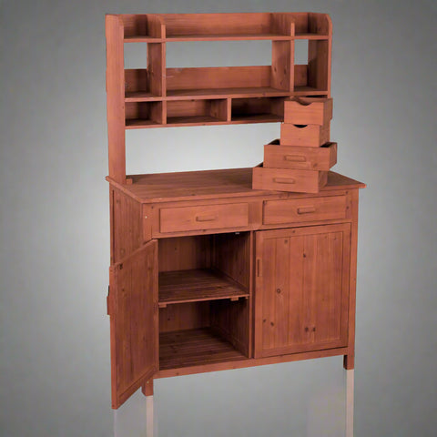 NEW POTTING GARDEN STORAGE & TOOL BENCH - with | Sold by Uncle Wiener's Wholesale